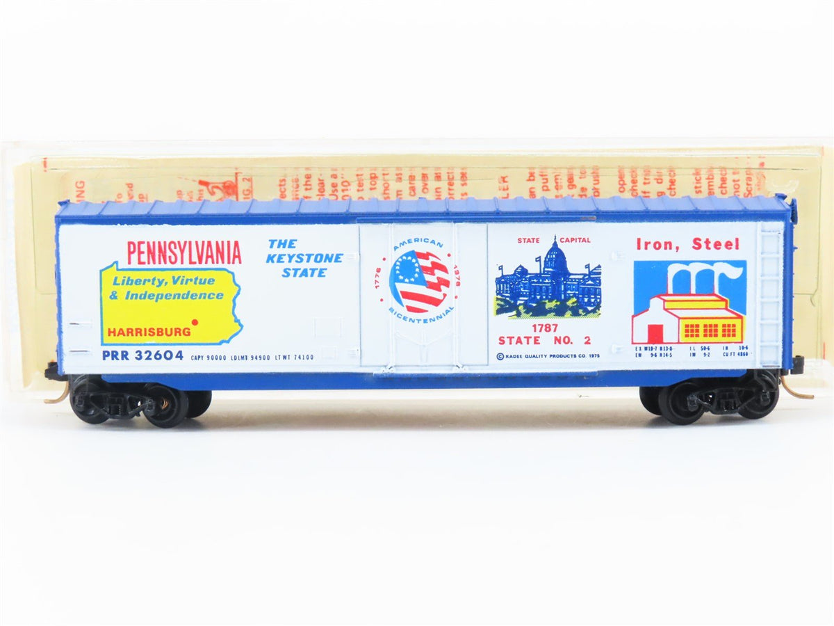 N Kadee Micro-Trains MTL 38080 PRR Pennsylvania Bicentennial 50&#39; Box Car #32604