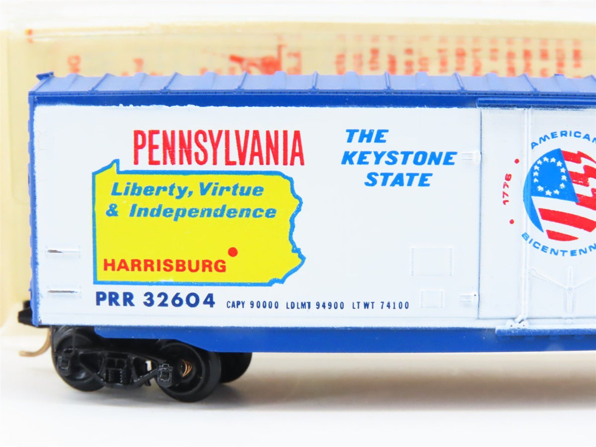 N Kadee Micro-Trains MTL 38080 PRR Pennsylvania Bicentennial 50&#39; Box Car #32604