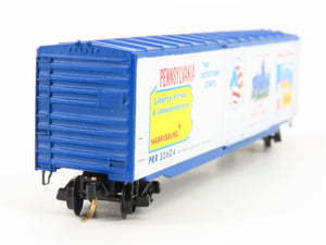 N Kadee Micro-Trains MTL 38080 PRR Pennsylvania Bicentennial 50' Box Car #32604