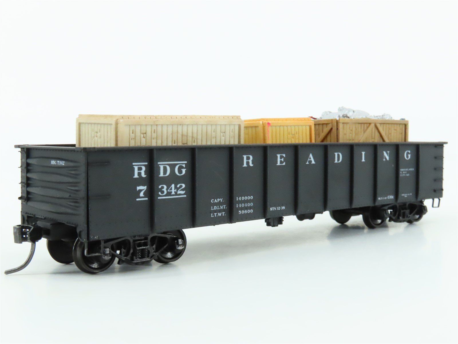 HO Scale Accurail 3744 Reading 41' Gondola Car #7342 w/ Custom Load