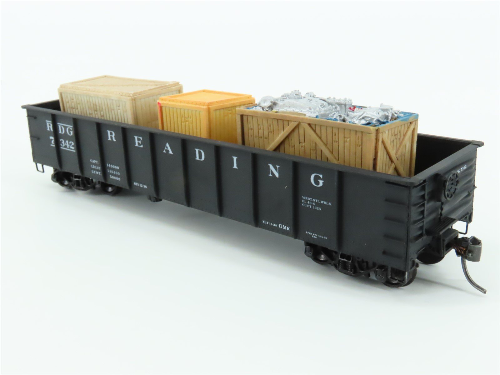 HO Scale Accurail 3744 Reading 41' Gondola Car #7342 w/ Custom Load