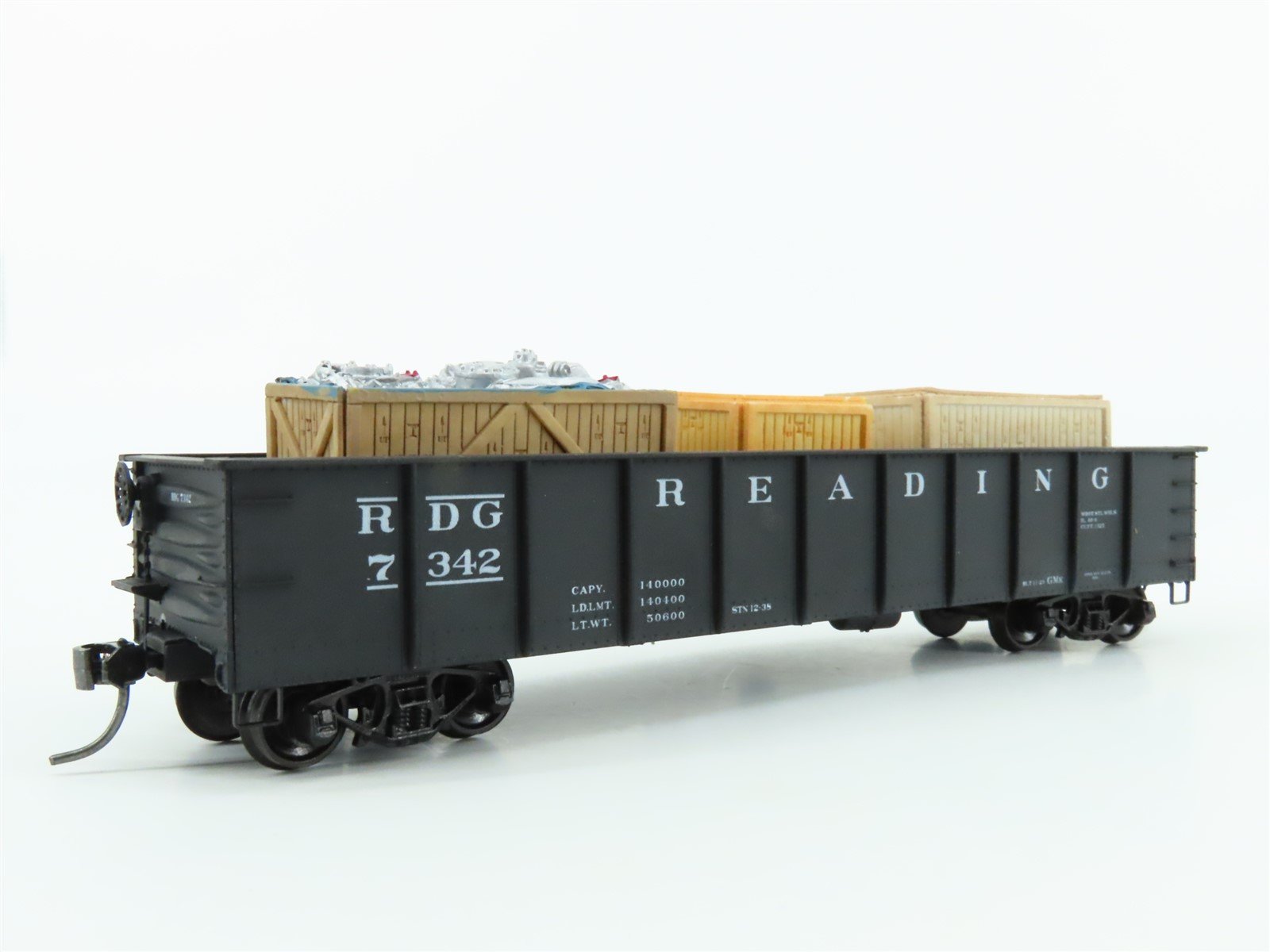 HO Scale Accurail 3744 Reading 41' Gondola Car #7342 w/ Custom Load