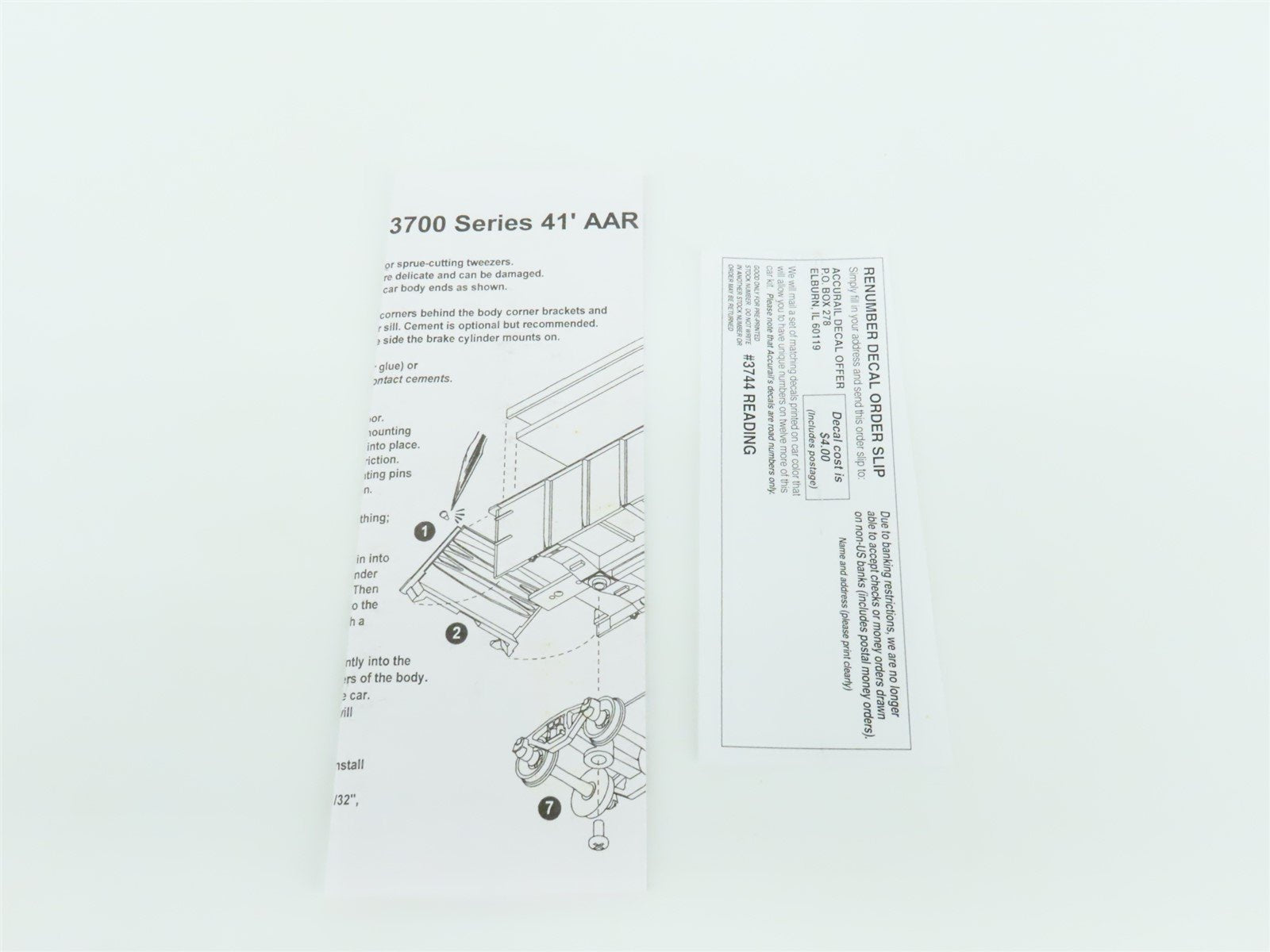 HO Scale Accurail 3744 Reading 41' Gondola Car #7342 w/ Custom Load