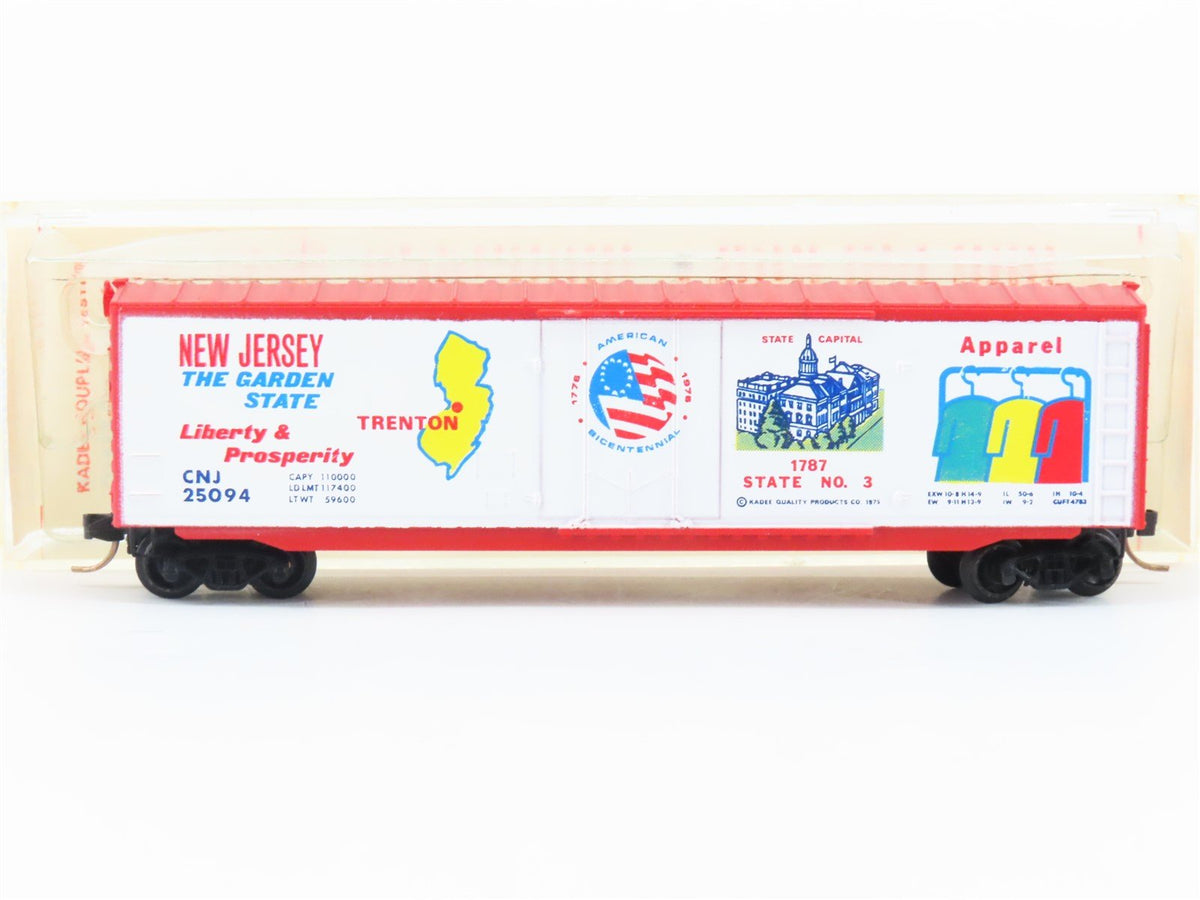 N Kadee Micro-Trains MTL 38050 CNJ New Jersey Bicentennial 50&#39; Box Car #25094