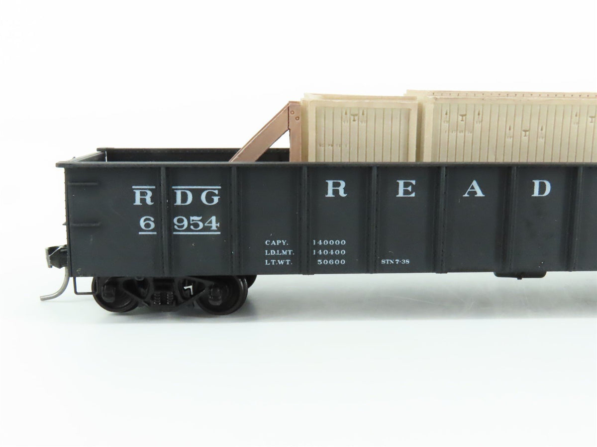 HO Scale Accurail 3744 Reading 41&#39; Gondola Car #6954 w/ Custom Load