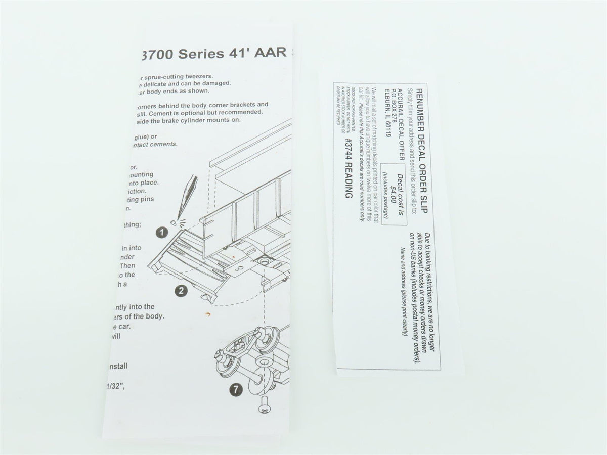 HO Scale Accurail 3744 Reading 41&#39; Gondola Car #6954 w/ Custom Load