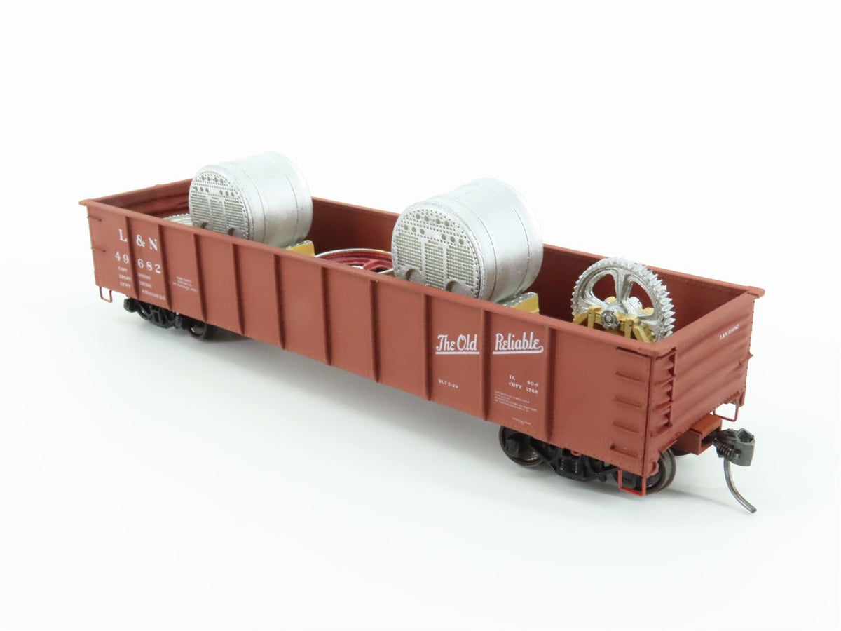 HO Accurail 3726.1 L&amp;N &quot;The Old Reliable&quot; 41&#39; Gondola Car #49682 w/Custom Load