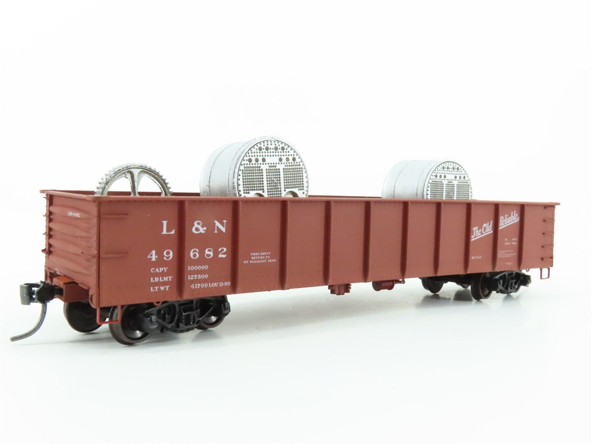 HO Accurail 3726.1 L&amp;N &quot;The Old Reliable&quot; 41&#39; Gondola Car #49682 w/Custom Load