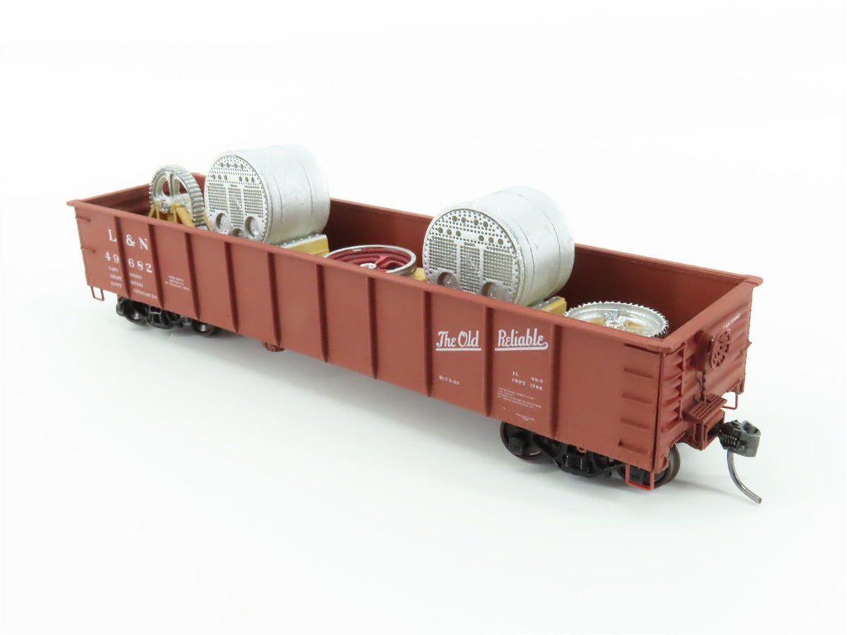 HO Accurail 3726.1 L&amp;N &quot;The Old Reliable&quot; 41&#39; Gondola Car #49682 w/Custom Load