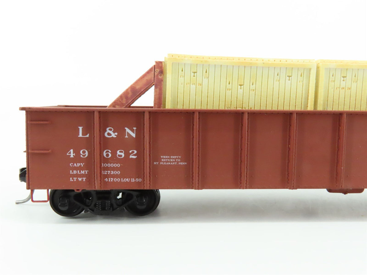 HO Accurail 3726.1 L&amp;N &quot;The Old Reliable&quot; 41&#39; Gondola Car #49682 w/Custom Load