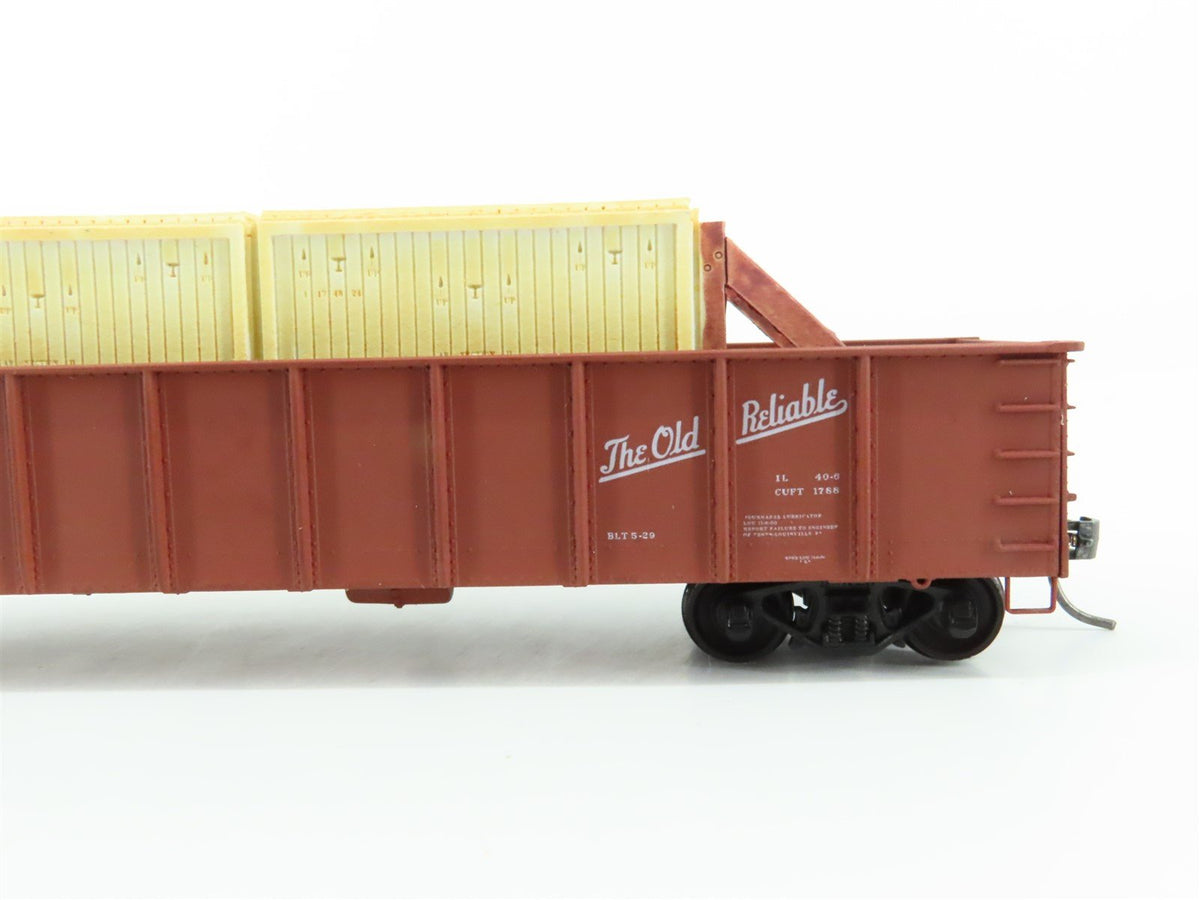 HO Accurail 3726.1 L&amp;N &quot;The Old Reliable&quot; 41&#39; Gondola Car #49682 w/Custom Load