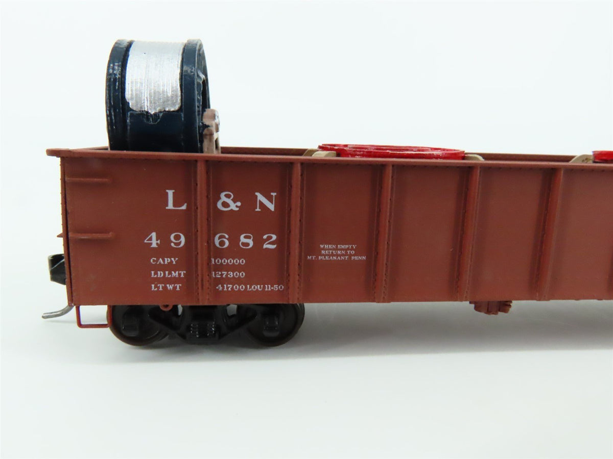 HO Accurail 3726.1 L&amp;N &quot;The Old Reliable&quot; 41&#39; Gondola Car #49682 w/Custom Load