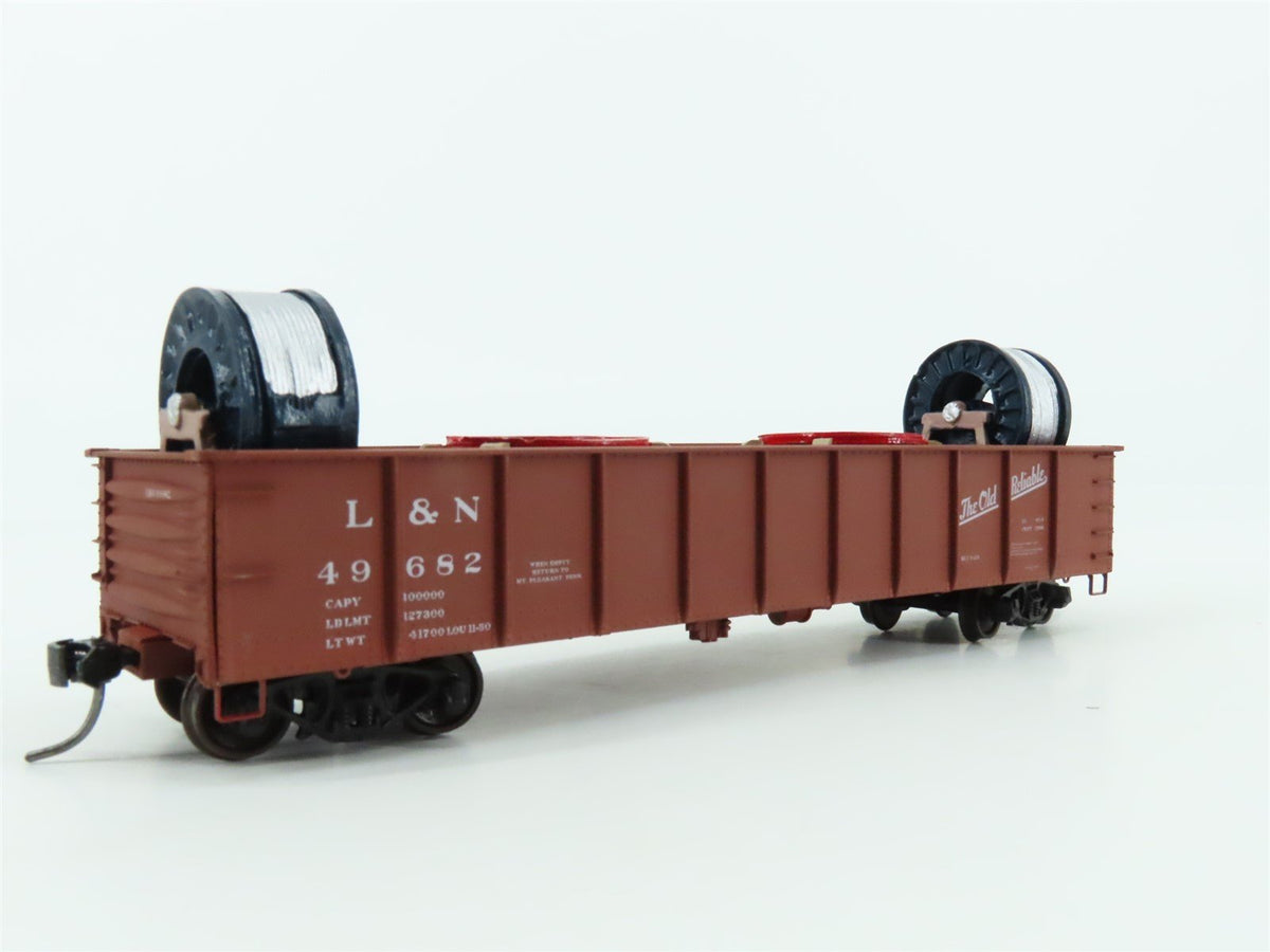 HO Accurail 3726.1 L&amp;N &quot;The Old Reliable&quot; 41&#39; Gondola Car #49682 w/Custom Load