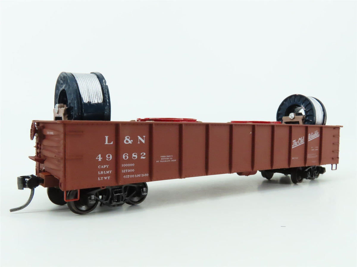 HO Accurail 3726.1 L&amp;N &quot;The Old Reliable&quot; 41&#39; Gondola Car #49682 w/Custom Load