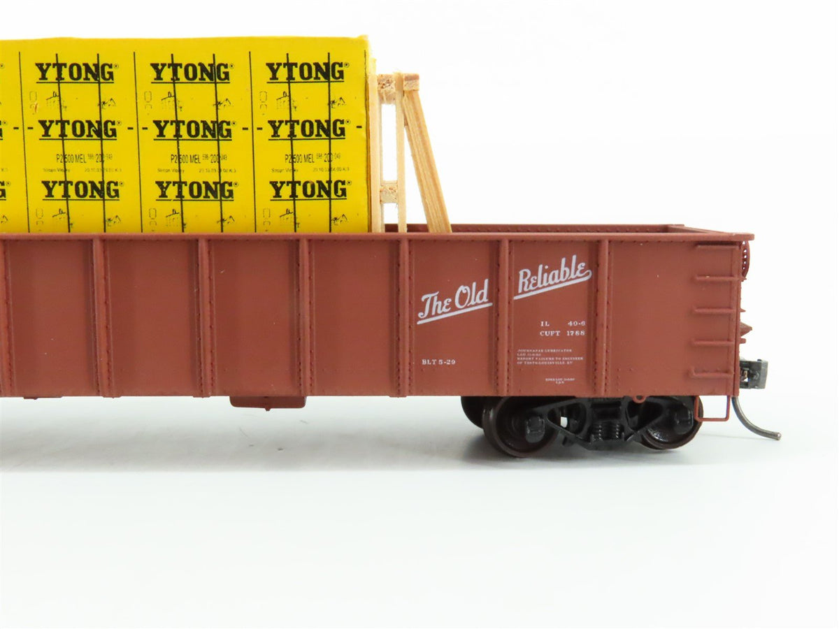 HO Accurail 3726.1 L&amp;N &quot;The Old Reliable&quot; 41&#39; Gondola Car #49682 w/Custom Load