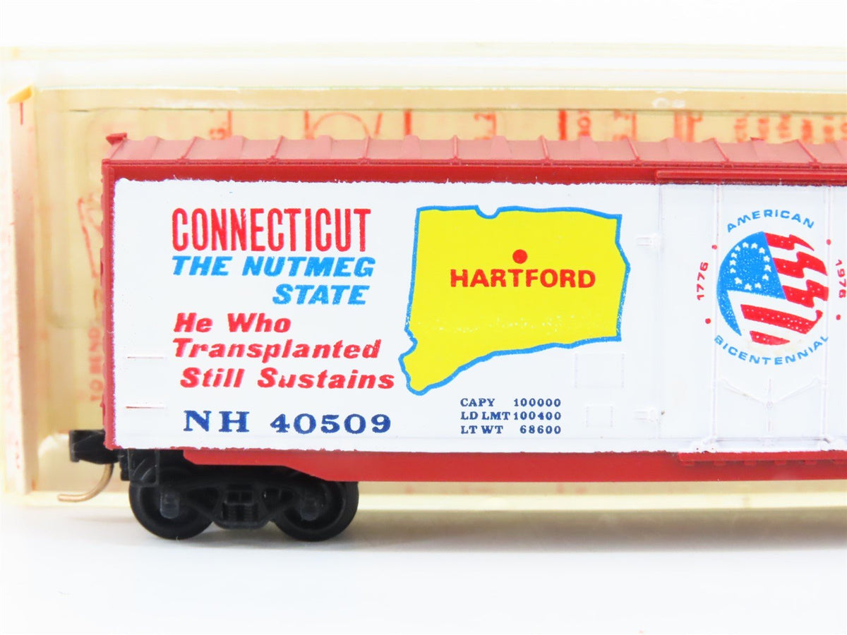 N Kadee Micro-Trains MTL 38020 NH Connecticut Bicentennial 50&#39; Box Car #40509