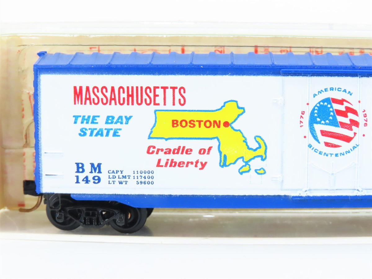N Kadee Micro-Trains MTL 38010 BM Massachusetts Bicentennial 50&#39; Box Car #149