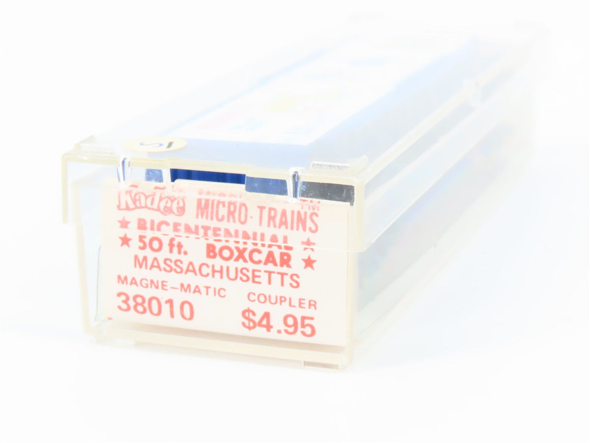 N Kadee Micro-Trains MTL 38010 BM Massachusetts Bicentennial 50&#39; Box Car #149