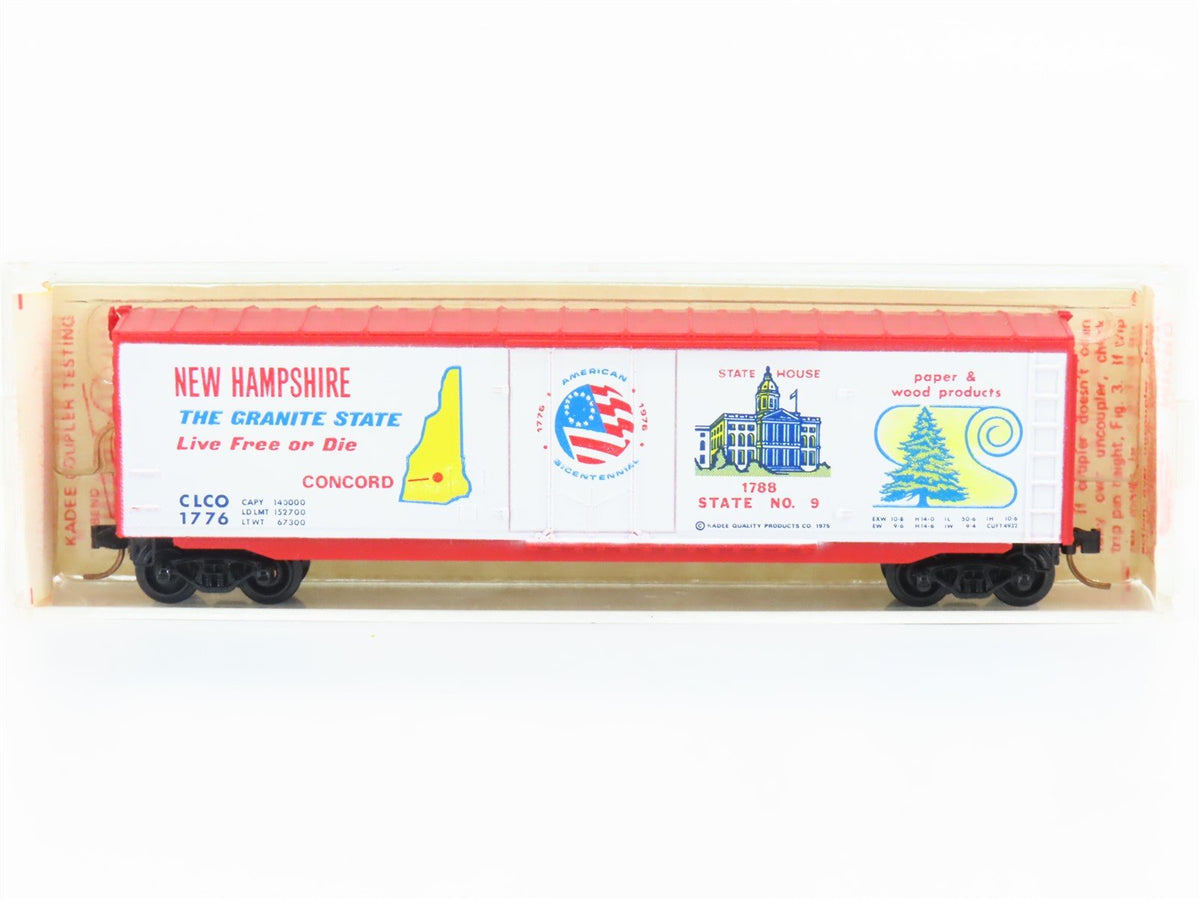 N Kadee Micro-Trains MTL 38000 CLCO New Hampshire Bicentennial 50&#39; Box Car #1776