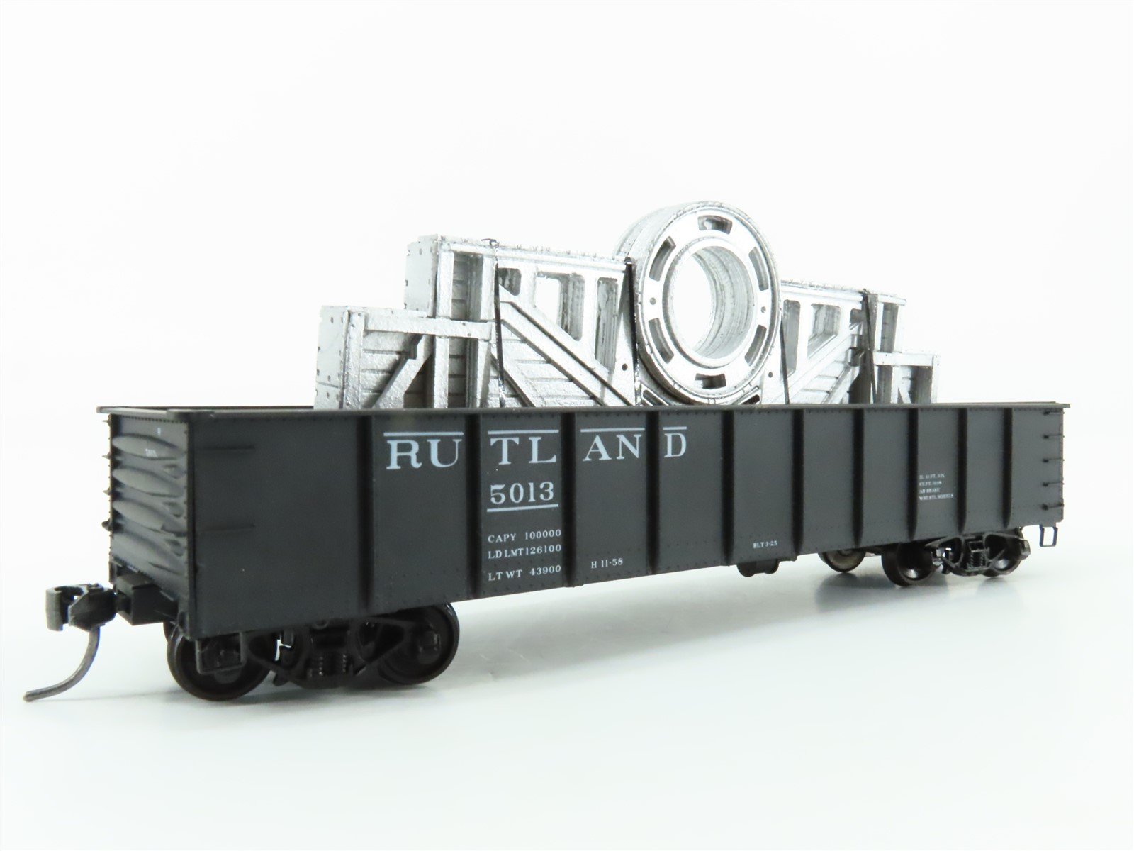 HO Scale Accurail 3748 RUT Rutland 41' Gondola Car #5013 w/Custom Metal Load