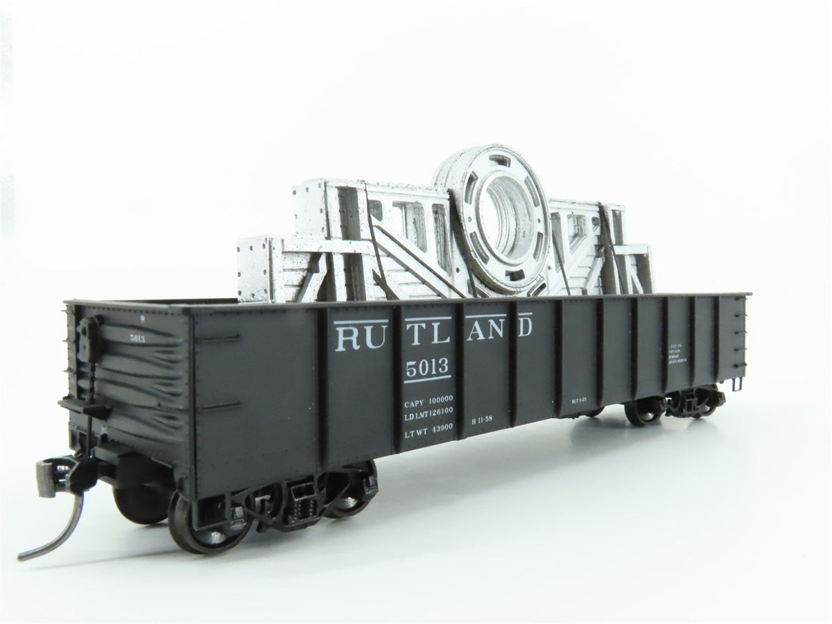HO Scale Accurail 3748 RUT Rutland 41&#39; Gondola Car #5013 w/Custom Metal Load