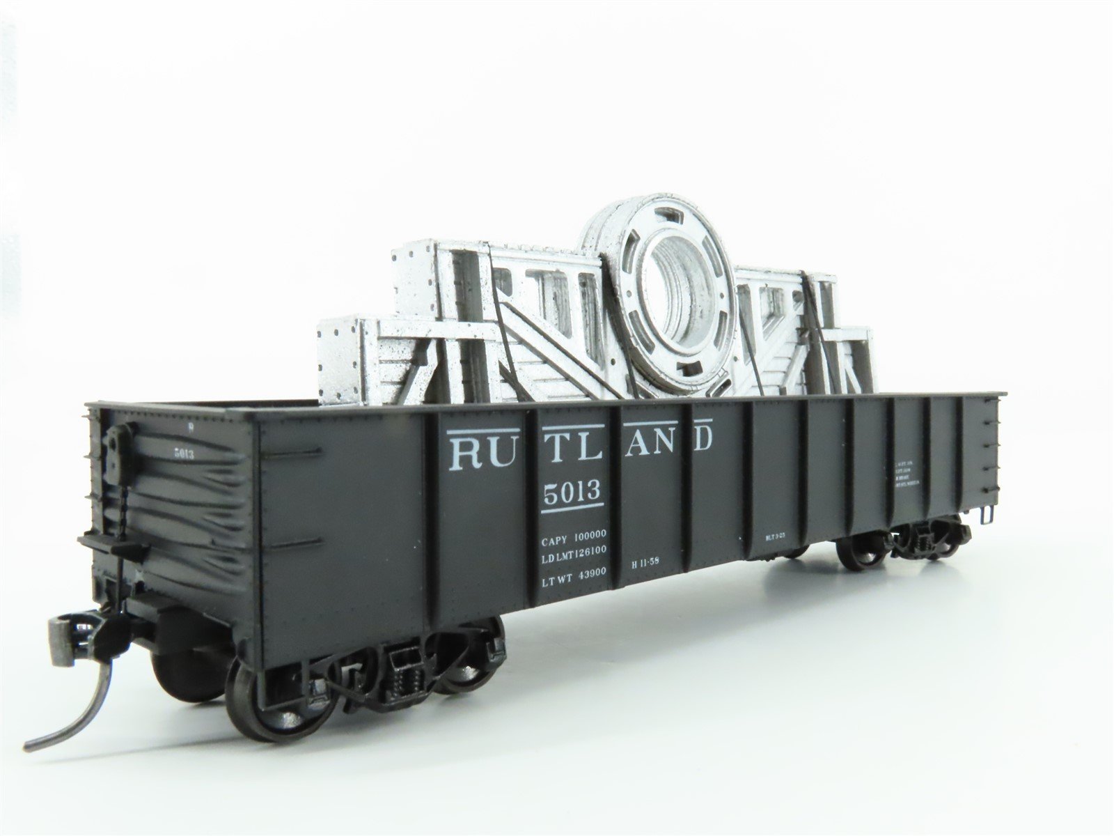 HO Scale Accurail 3748 RUT Rutland 41' Gondola Car #5013 w/Custom Metal Load