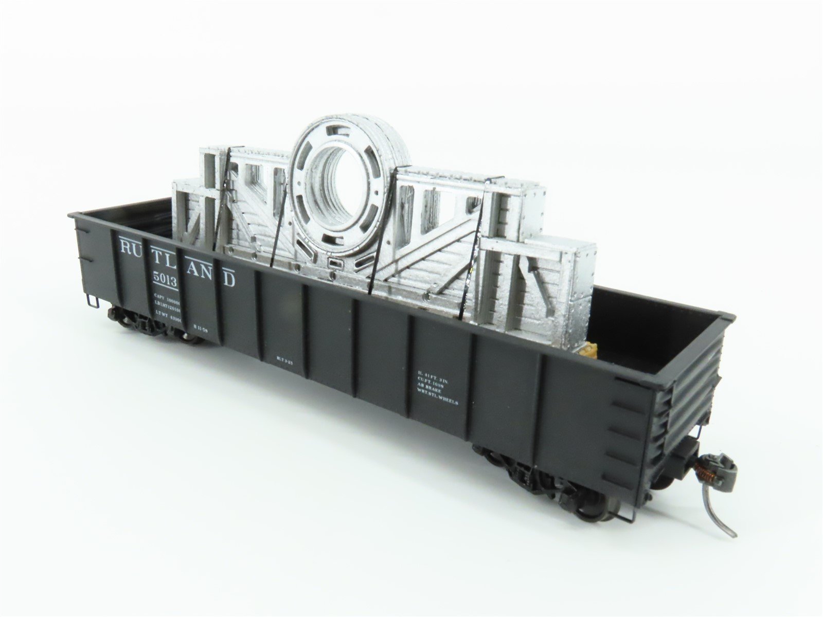 HO Scale Accurail 3748 RUT Rutland 41' Gondola Car #5013 w/Custom Metal Load