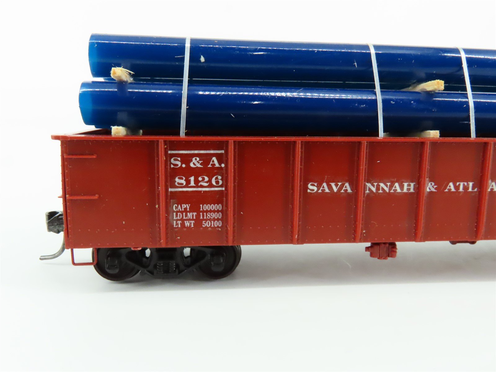 HO Accurail 3700 S&A Savannah & Atlanta 41' Gondola Car #8120 Pro Custom w/Load