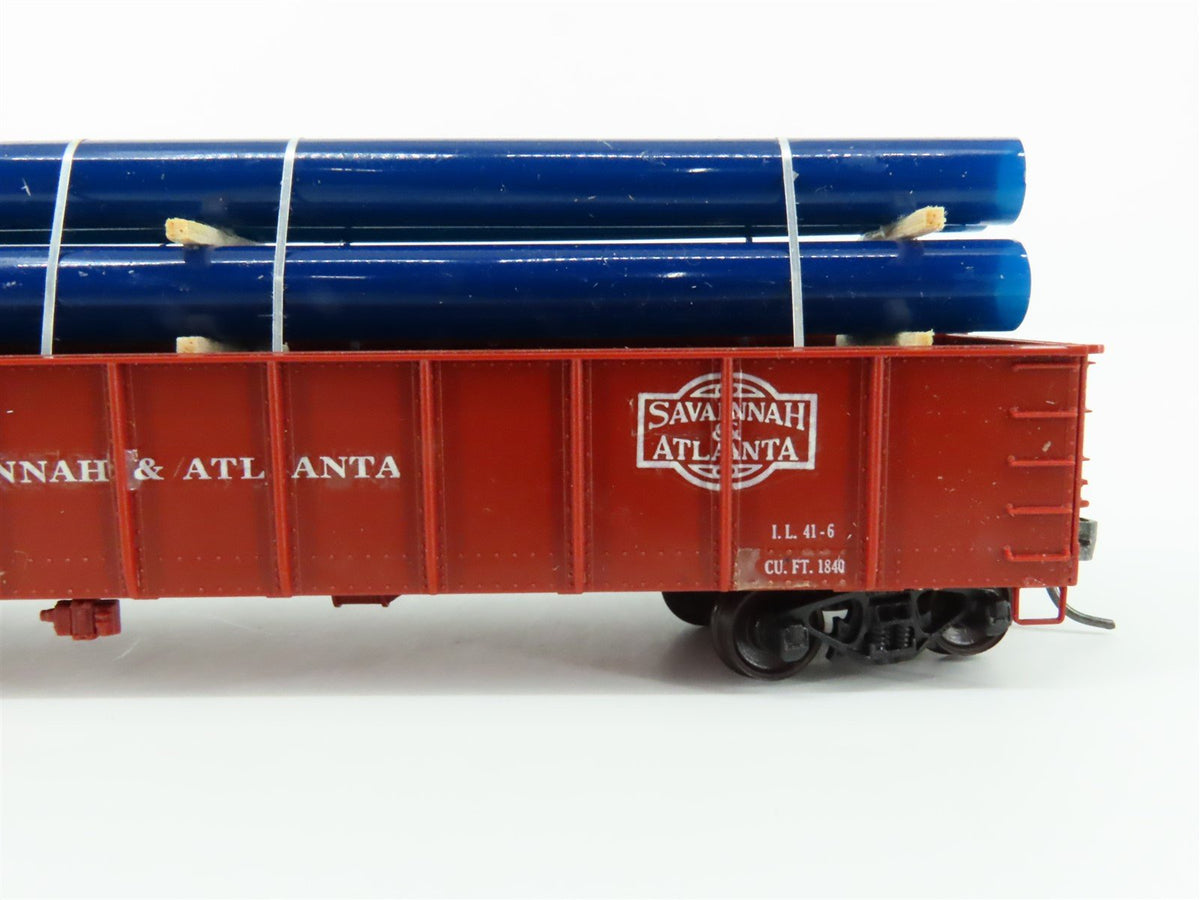 HO Accurail 3700 S&amp;A Savannah &amp; Atlanta 41&#39; Gondola Car #8120 Pro Custom w/Load