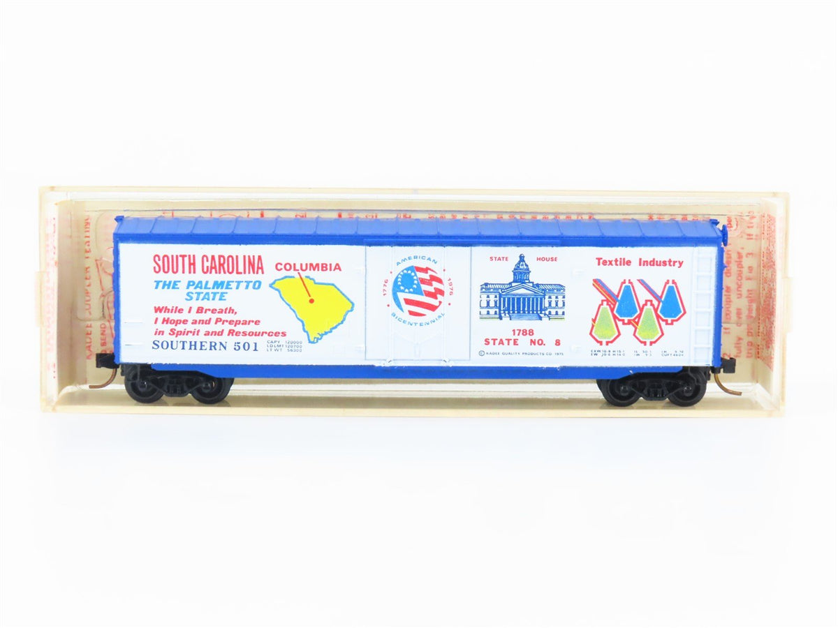 N Kadee Micro-Trains MTL 38110 SOU South Carolina Bicentennial 50&#39; Box Car #501