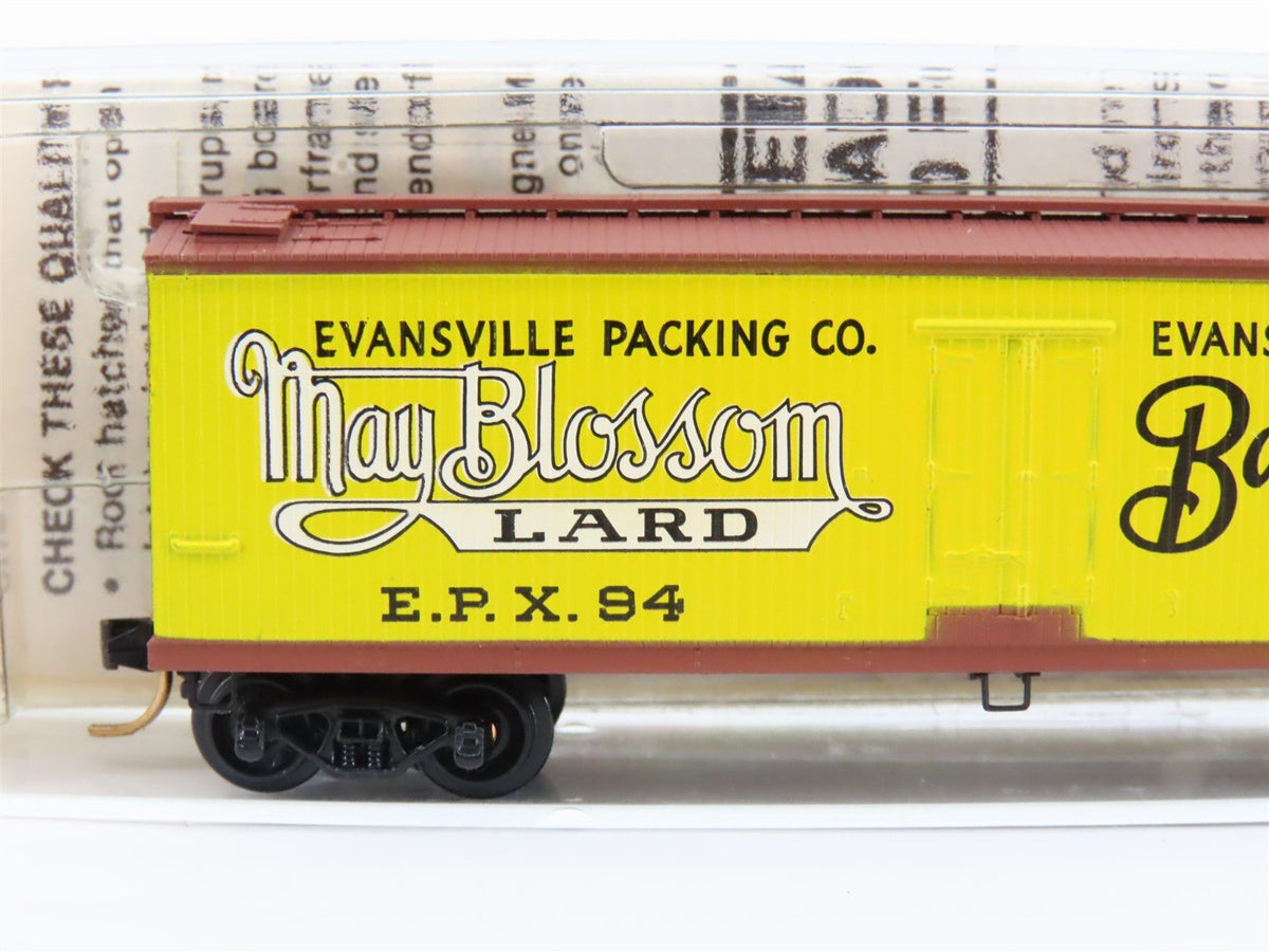 N Scale Kadee Micro-Trains MTL 49020 EPX Mayblossom Lard 40&#39; Wood Reefer #94