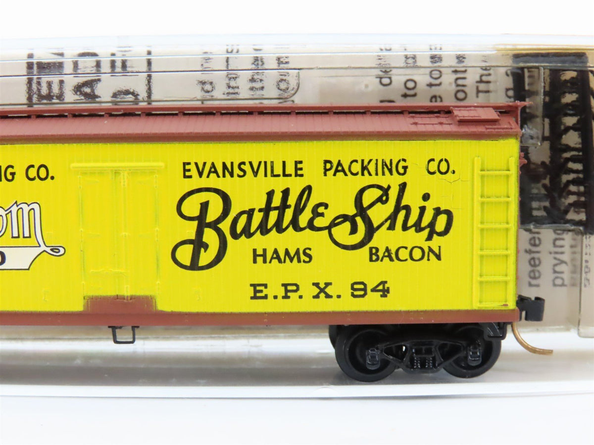 N Scale Kadee Micro-Trains MTL 49020 EPX Mayblossom Lard 40&#39; Wood Reefer #94