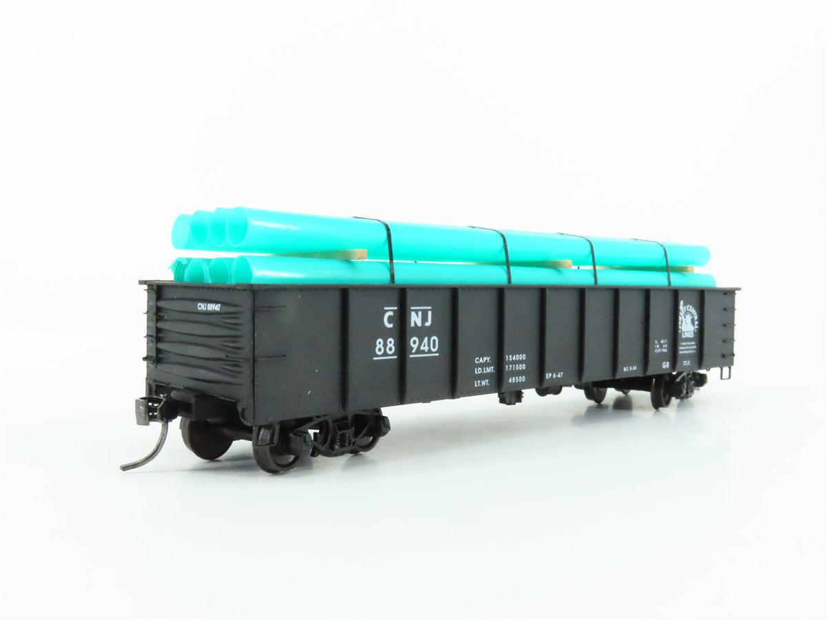 HO Scale Accurail 3741 CNJ Jersey Central 41&#39; Gondola Car #88940 w/Custom Load