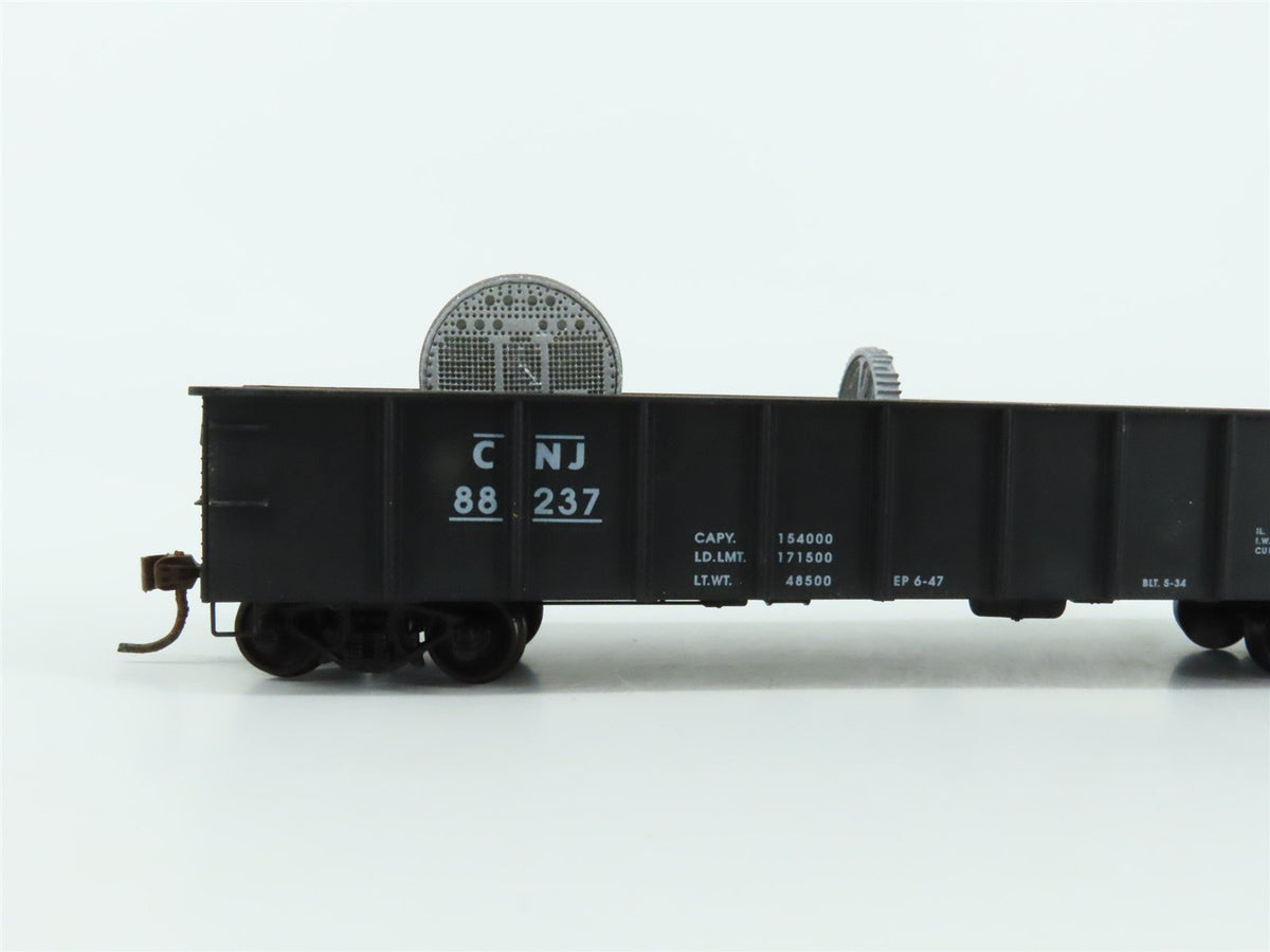 HO Scale Accurail 3741 CNJ Jersey Central 41&#39; Gondola Car #88237 w/Custom Load