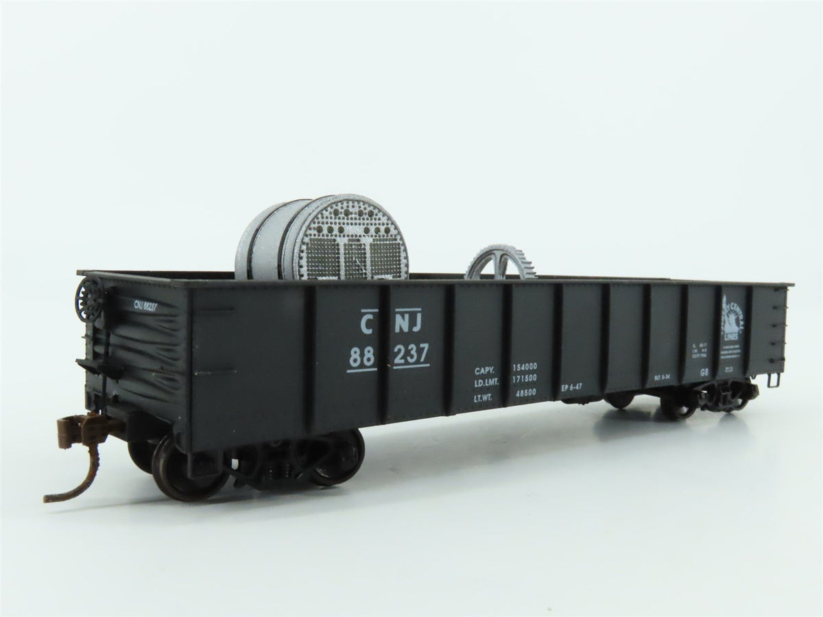 HO Scale Accurail 3741 CNJ Jersey Central 41&#39; Gondola Car #88237 w/Custom Load