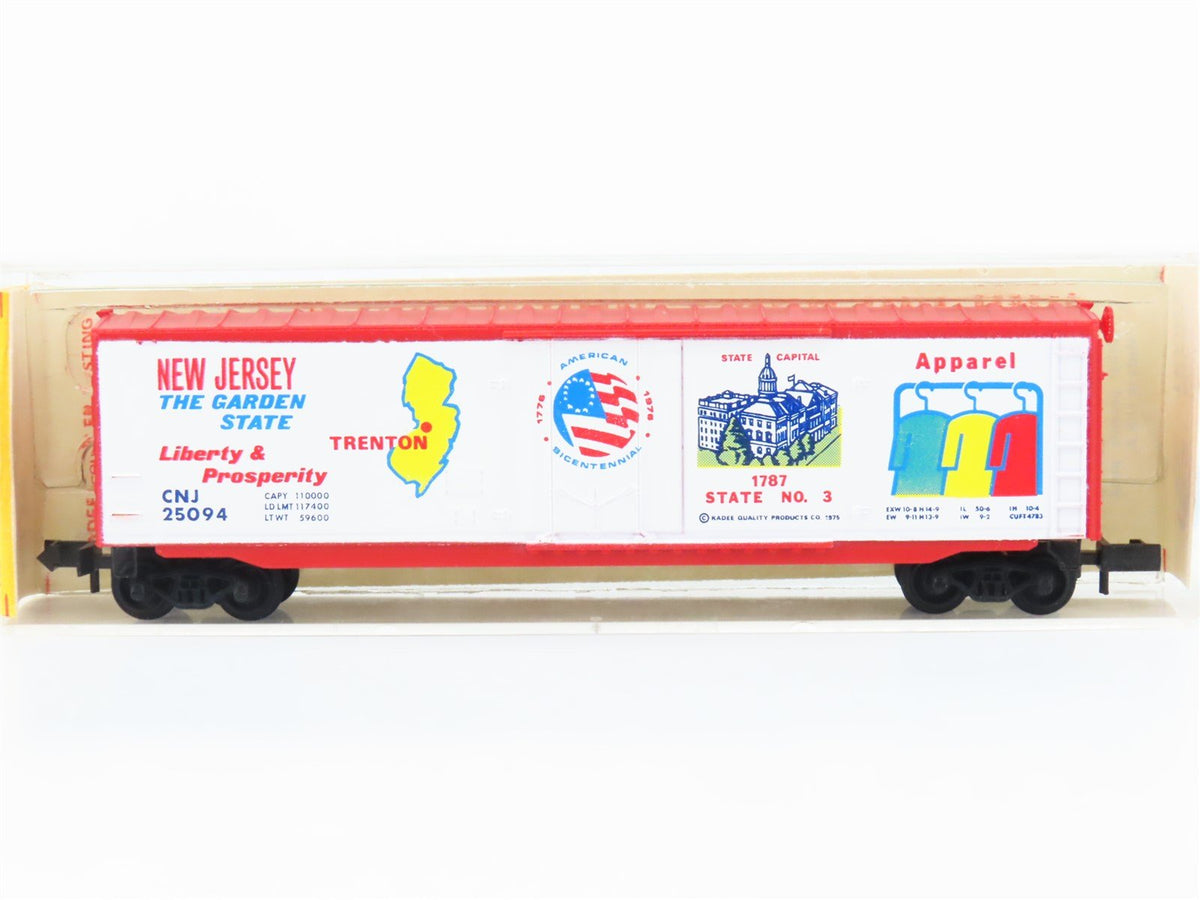 N Kadee Micro-Trains MTL 38051 CNJ New Jersey Bicentennial 50&#39; Box Car #25094