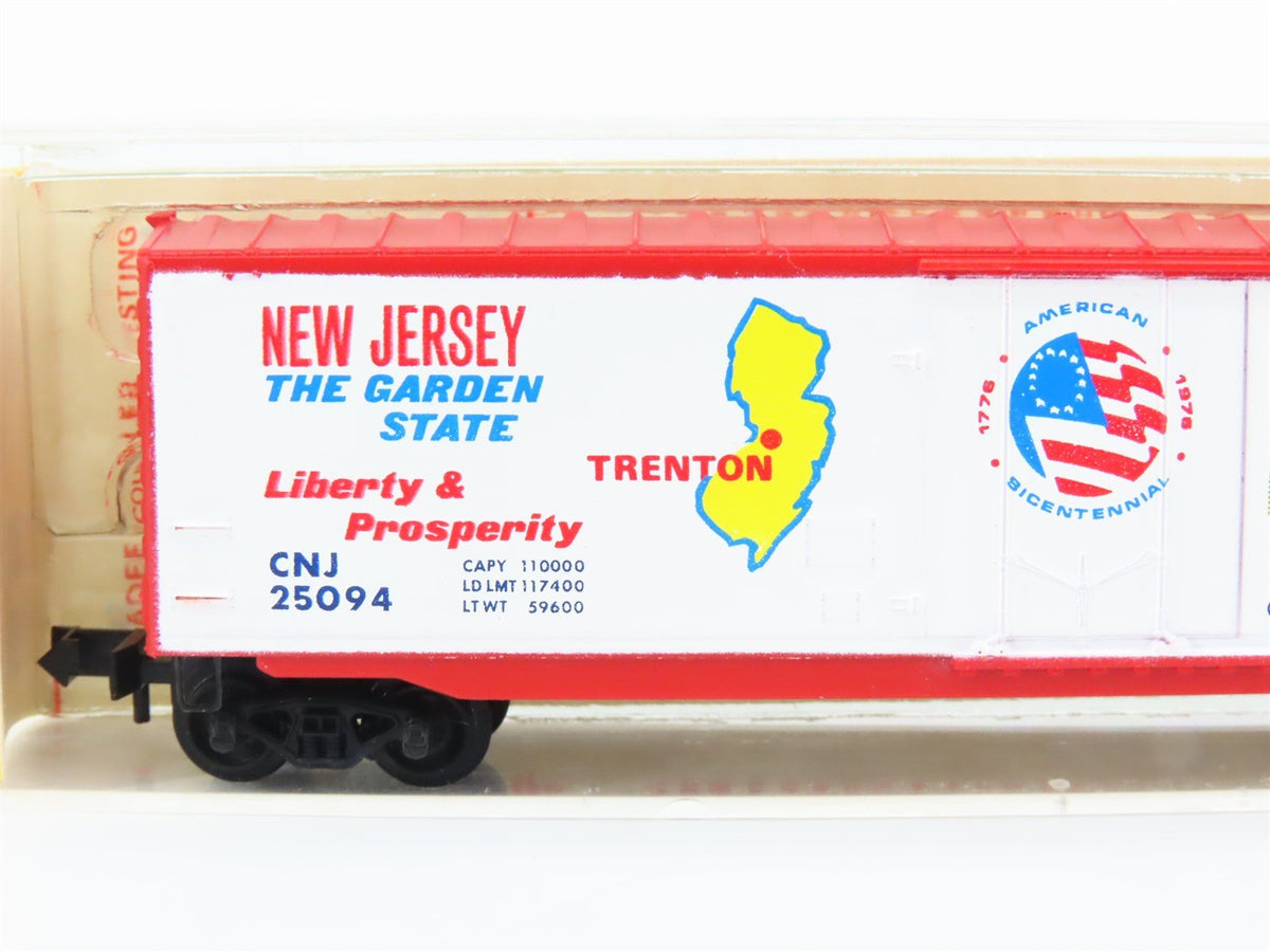 N Kadee Micro-Trains MTL 38051 CNJ New Jersey Bicentennial 50&#39; Box Car #25094