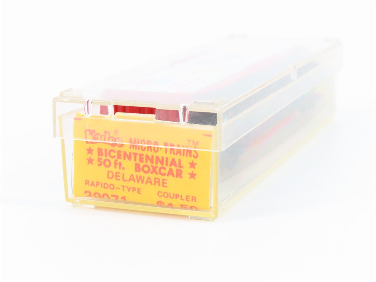 N Kadee Micro-Trains MTL 38071 DRLX Delaware Bicentennial 50&#39; Box Car #1776