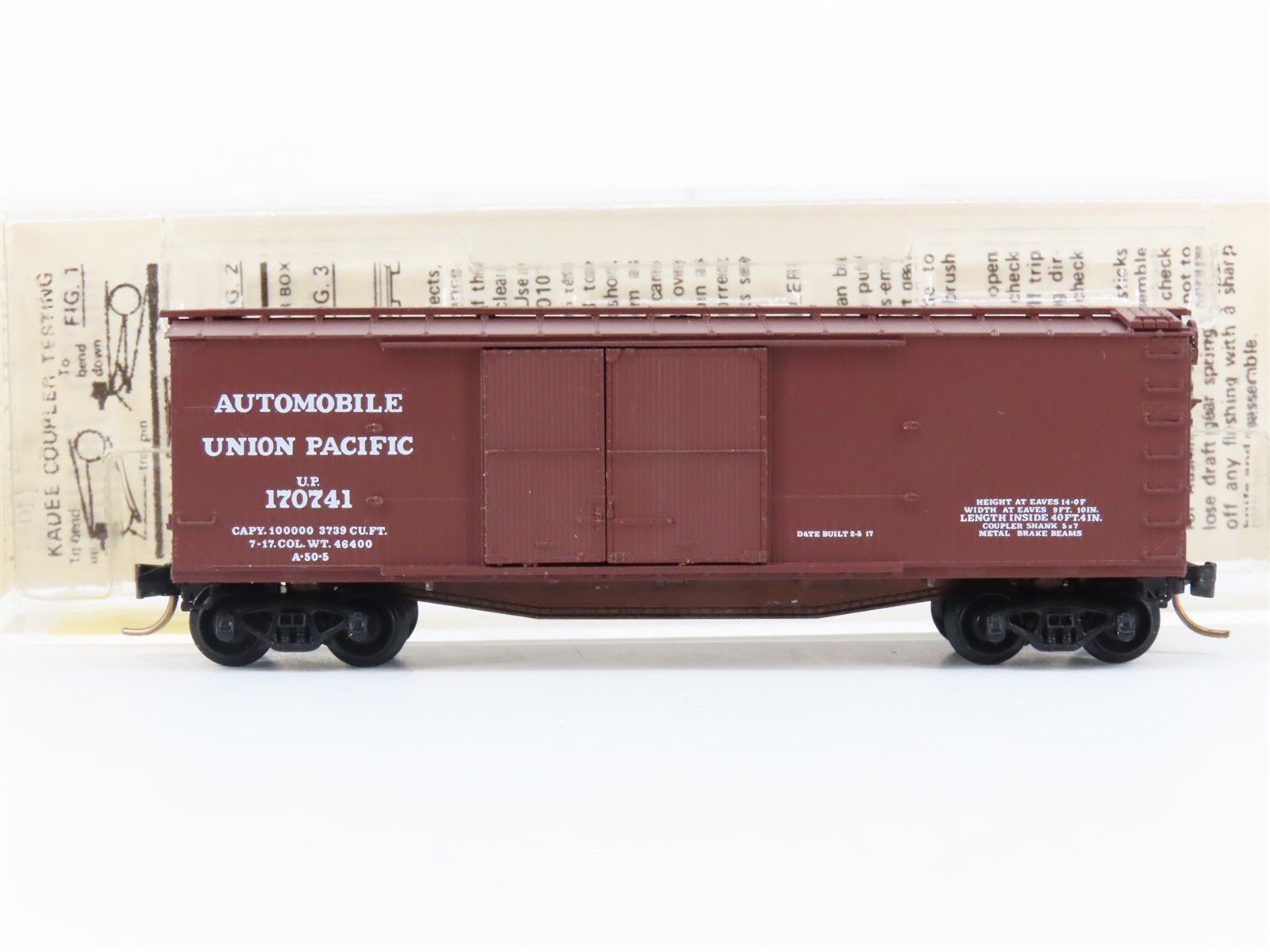 N Scale Kadee Micro-Trains MTL 43030 UP Union Pacific 40' Box Car #170741