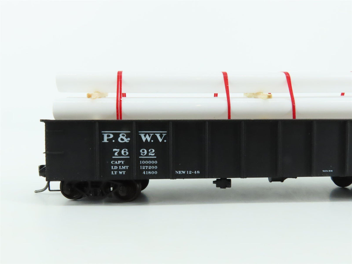 HO Accurail 3703 P&amp;WV Pittsburgh West Virginia 41&#39; Gondola #7692 w/Custom Load
