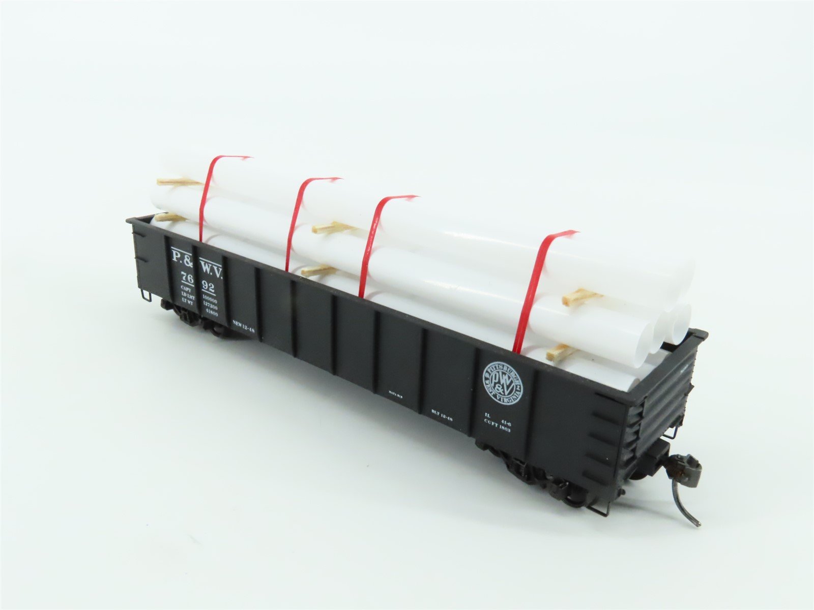HO Accurail 3703 P&WV Pittsburgh West Virginia 41' Gondola #7692 w/Custom Load
