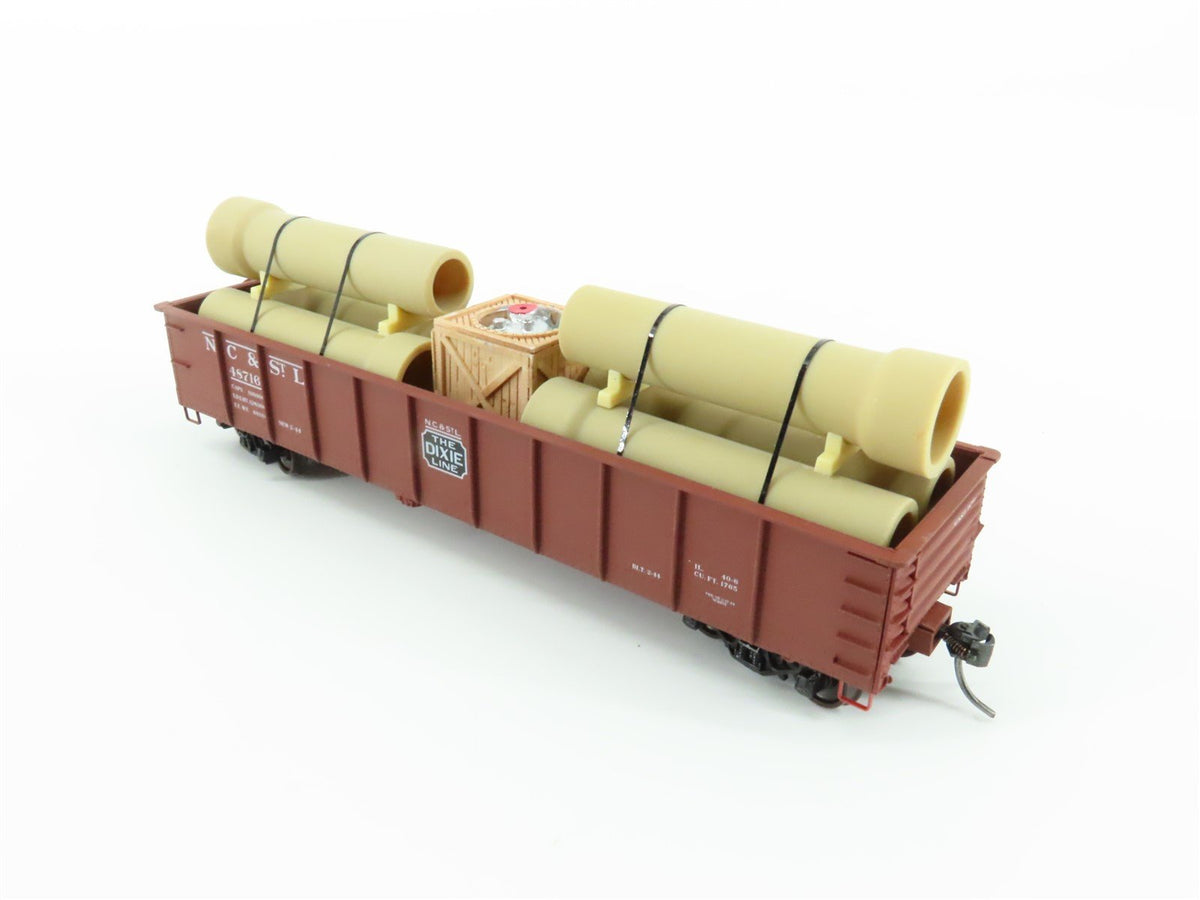 HO Scale Accurail 3758 NC&amp;StL &quot;The Dixie Line&quot; 41&#39; Gondola #48716 w/Custom Load