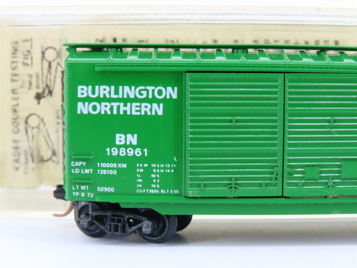 N Scale Kadee Micro-Trains MTL 23080 BN Burlington Northern 40&#39; Box Car #198961