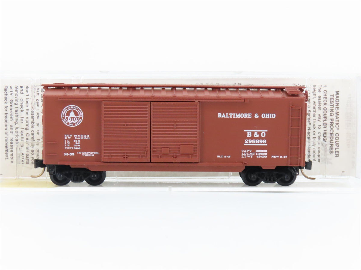 N Scale Kadee Micro-Trains MTL 23040 B&amp;O Baltimore &amp; Ohio 40&#39; Box Car #298899