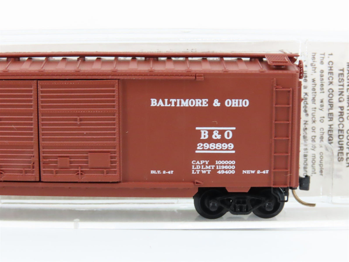 N Scale Kadee Micro-Trains MTL 23040 B&amp;O Baltimore &amp; Ohio 40&#39; Box Car #298899