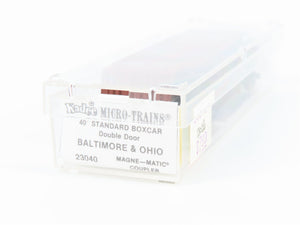 N Scale Kadee Micro-Trains MTL 23040 B&O Baltimore & Ohio 40' Box Car #298899