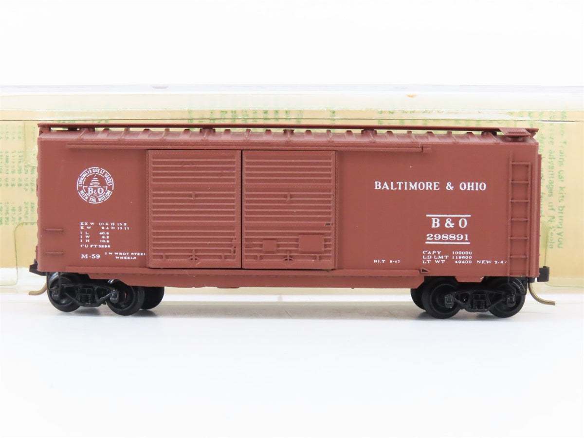 N Scale Kadee Micro-Trains MTL 23157 B&amp;O Baltimore &amp; Ohio 40&#39; Box Car #298891