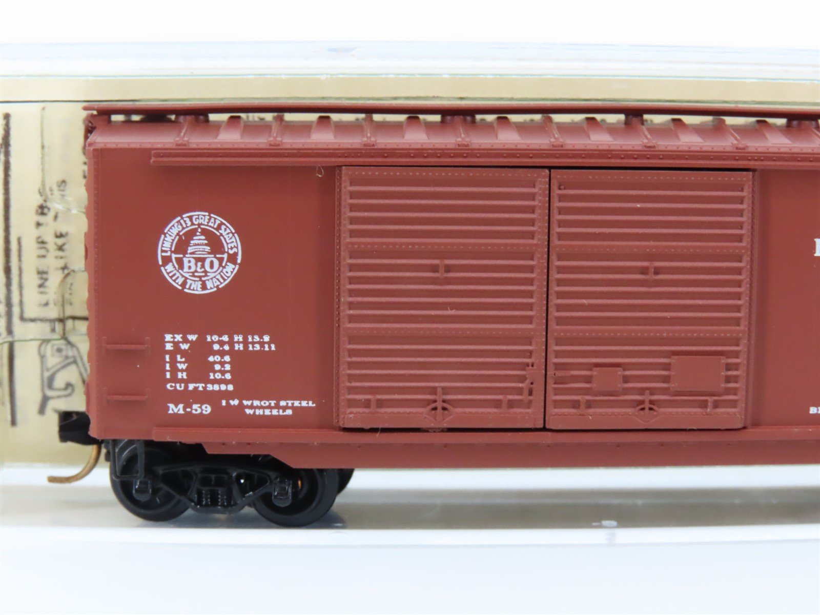 N Scale Kadee Micro-Trains MTL 23040 B&O Baltimore & Ohio 40' Box Car #298897
