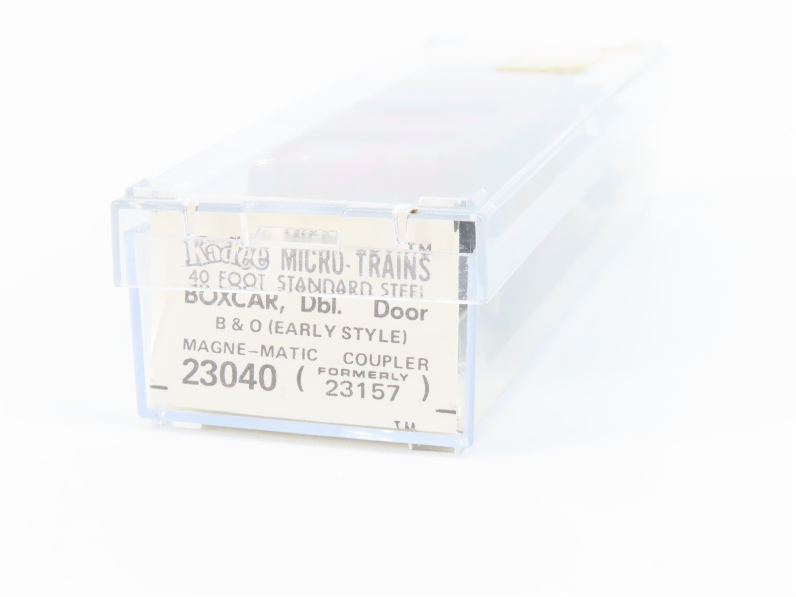 N Scale Kadee Micro-Trains MTL 23040 B&O Baltimore & Ohio 40' Box Car #298897