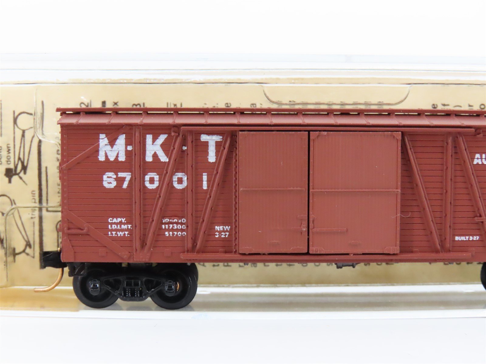 N Scale Kadee Micro-Trains MTL 29040 MKT Katy 40' Automobile Box Car #67001